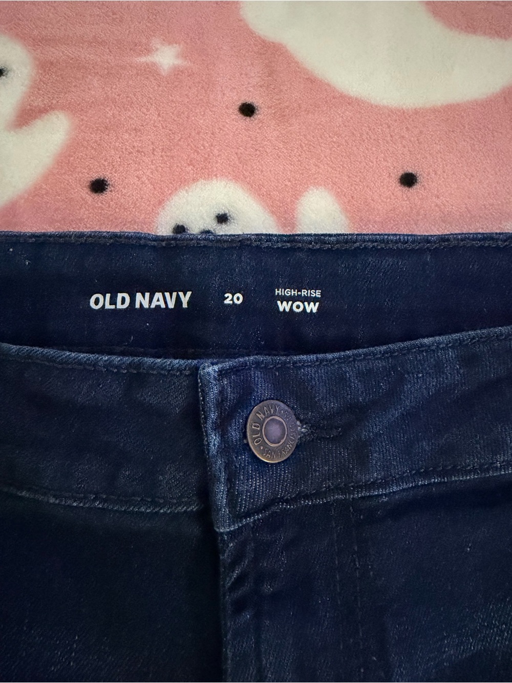 Old Navy Dark Indigo High-Rise WOW Jeans